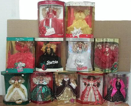 holiday barbie collection